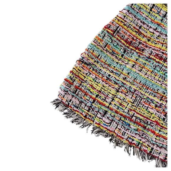 Forever 21 Asymmetrical Blue Red Mini Skirt - Picture 4 of 7